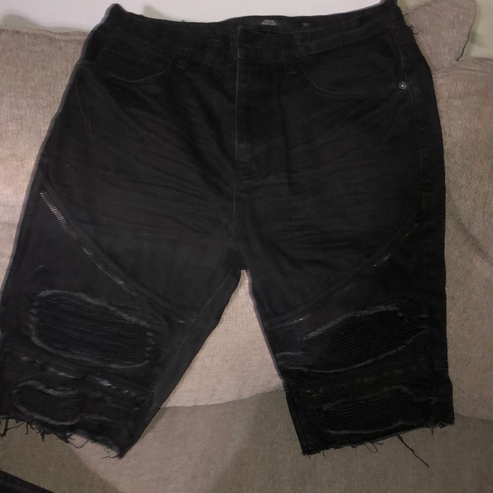 Decibel jean shorts men black size 32